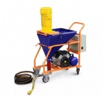 Cement mortar spraying machine